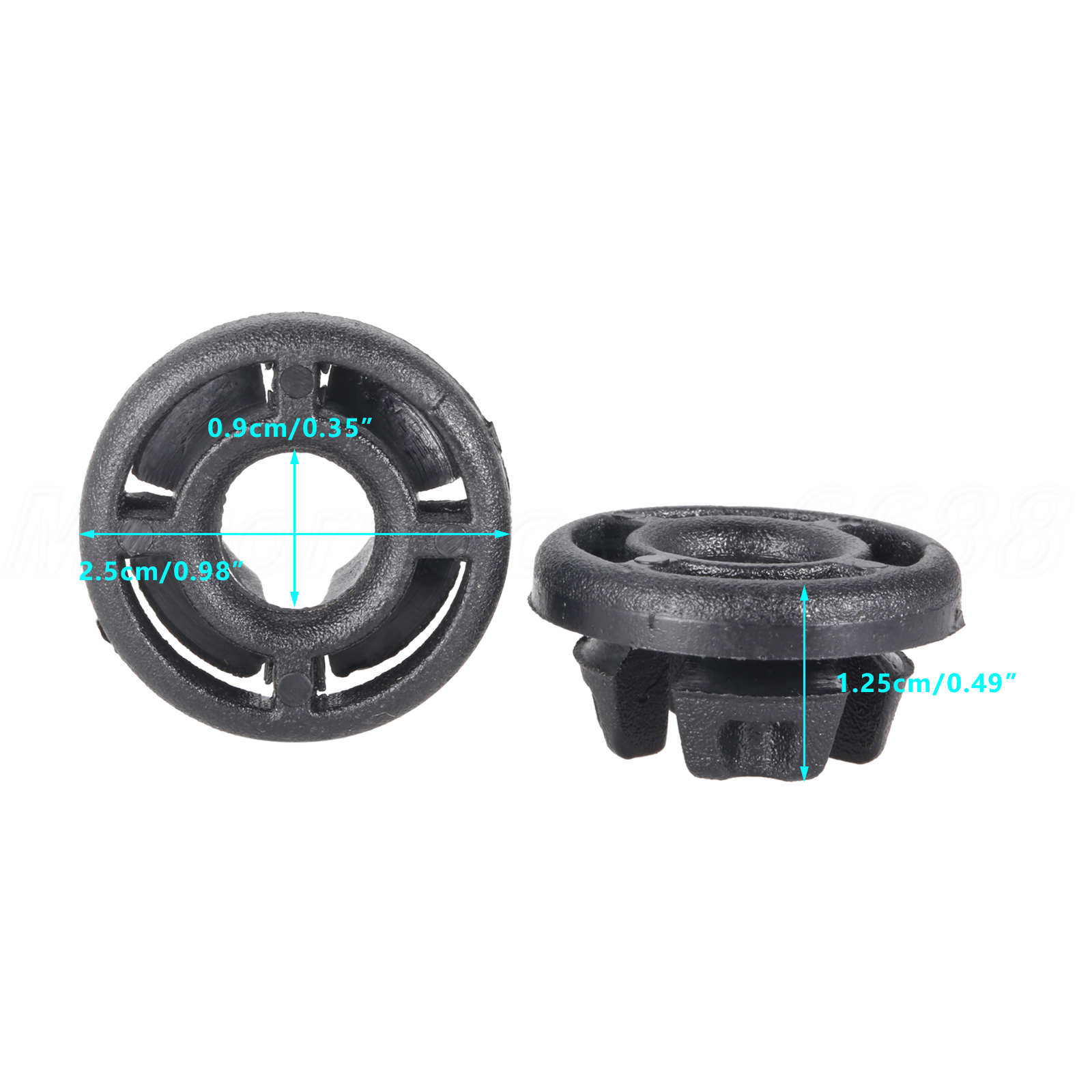 VGOL Motorhauben Halterungstülle & Clip Set - Kompatibel Mit Ford Transit MK3-MK5 1986-2000